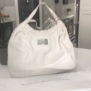 Marc Jacobs white leather bag